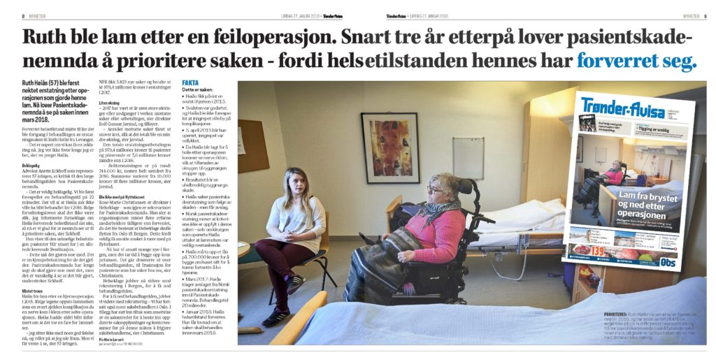 Kritikkverdig lang saksbehandlingstid i pasientskadesaker